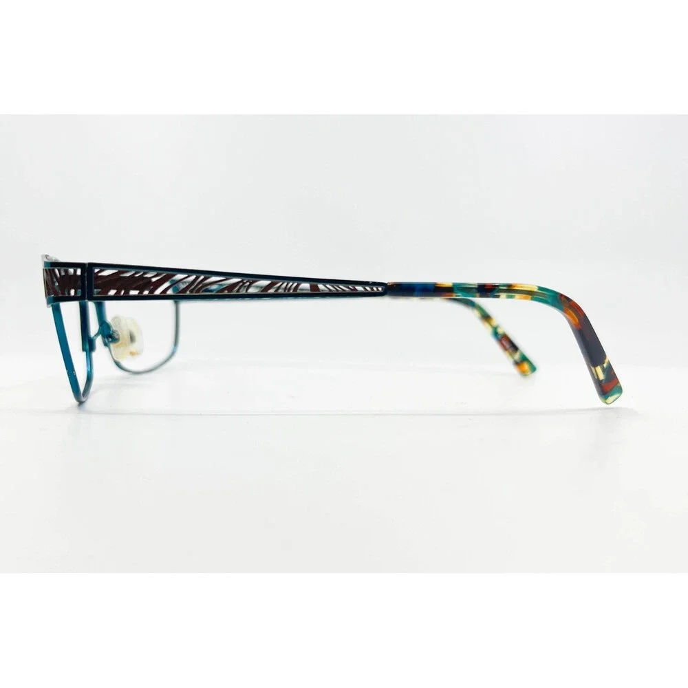 Karen Kane Eyeglasses Womens Teal KOKIA Cutout Temple 53-17-135